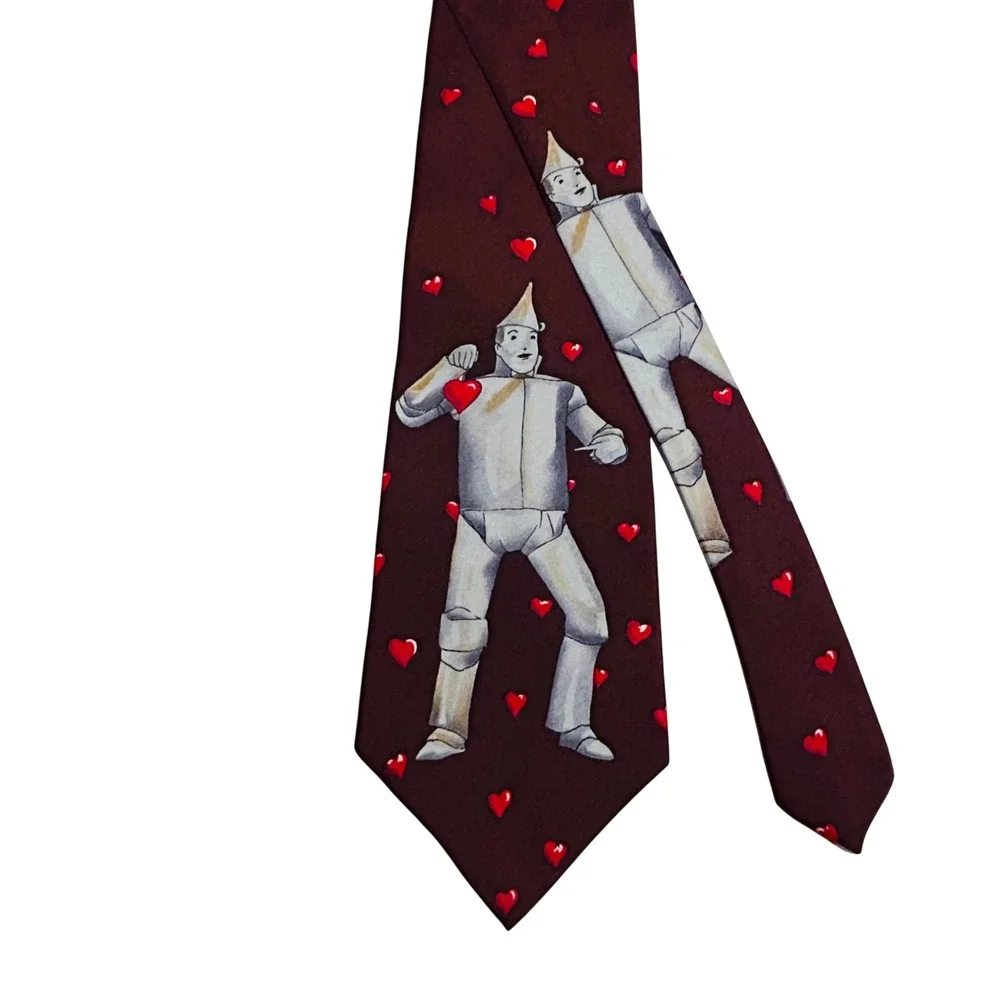 Vintage Tin Man Silk Tie 3.75